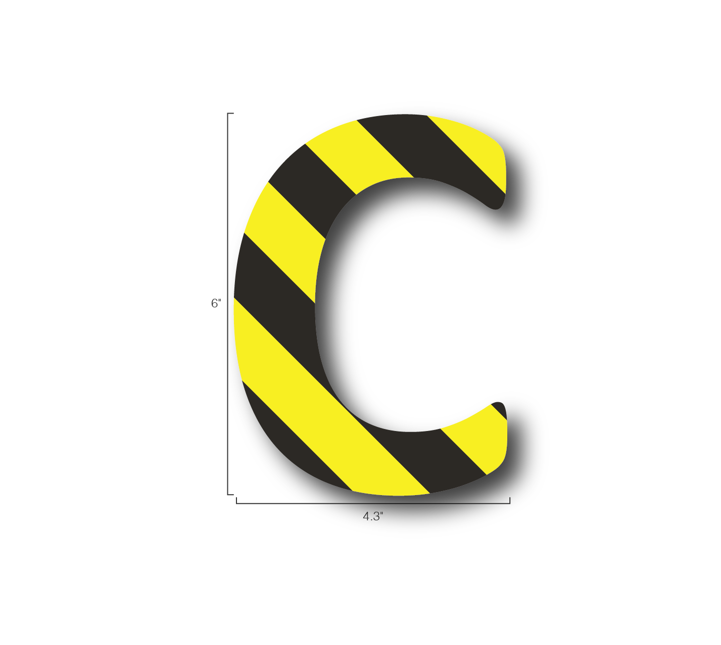 Alphabet Single Letters- C