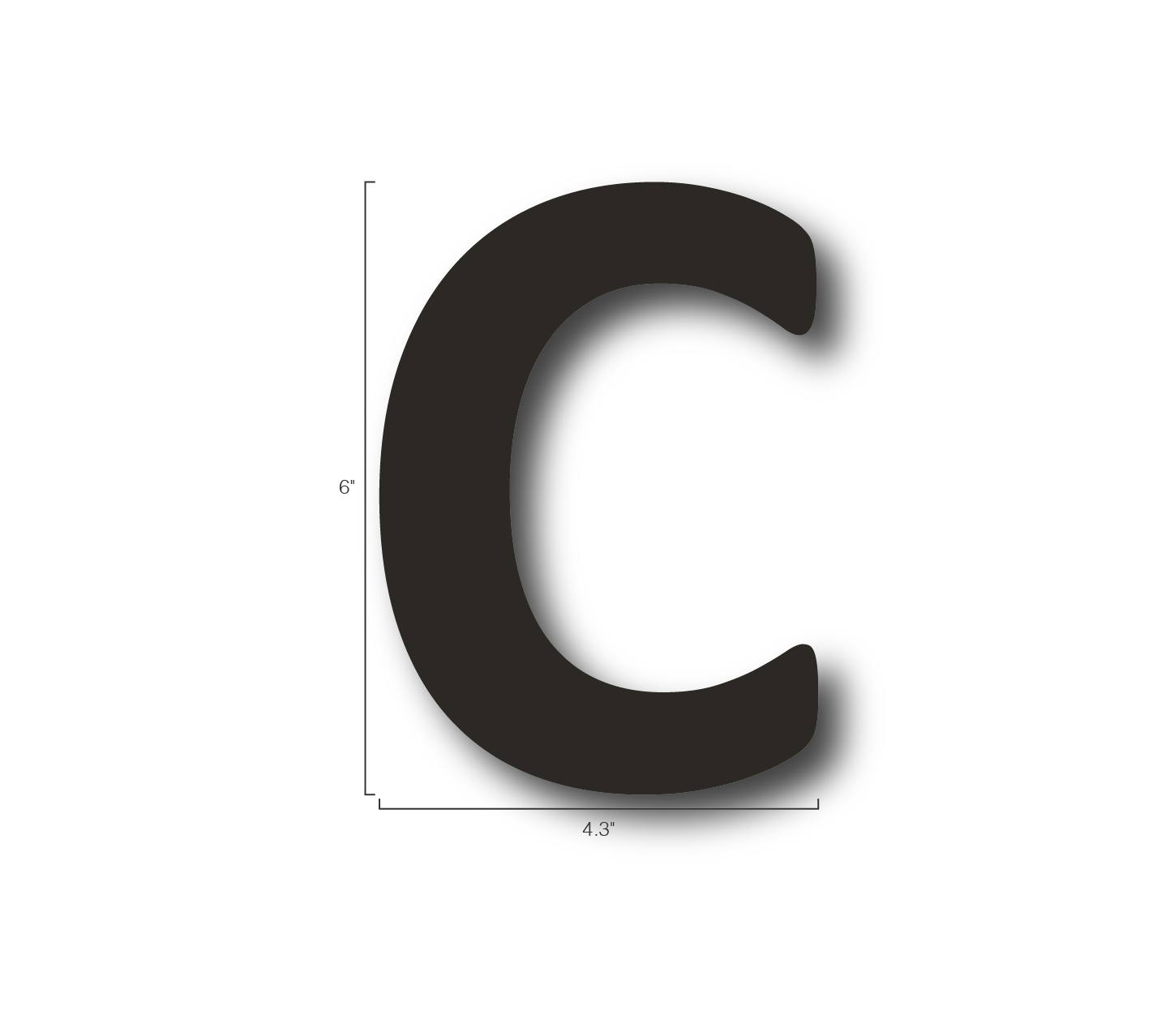 Alphabet Single Letters- C