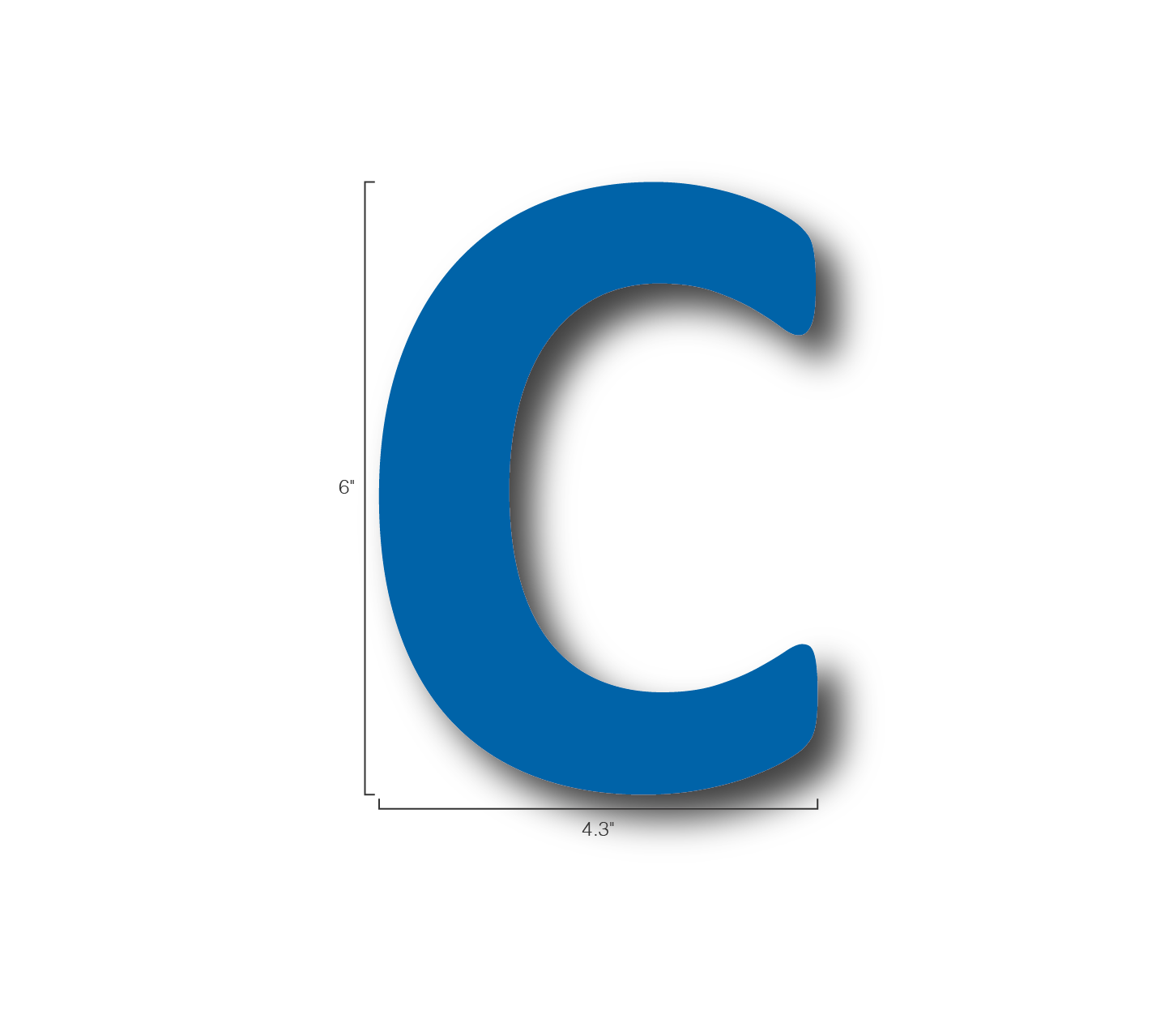 Alphabet Single Letters- C