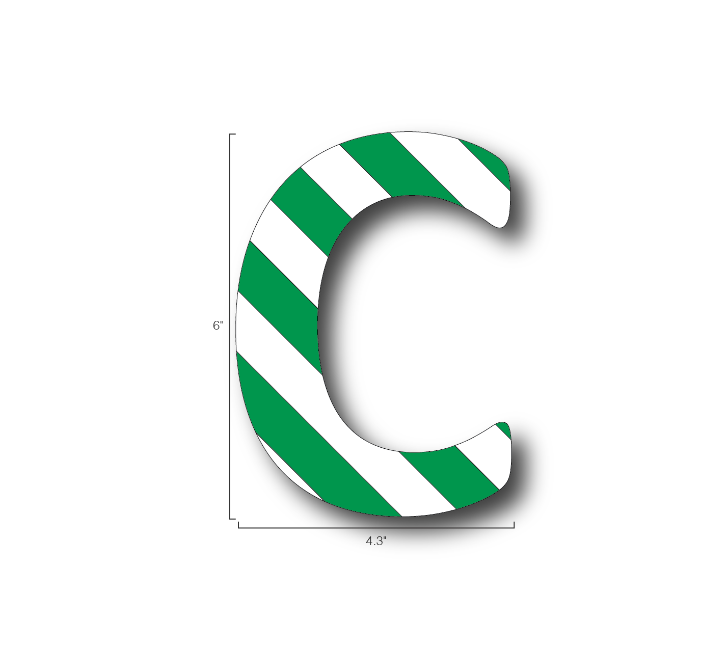 Alphabet Single Letters- C