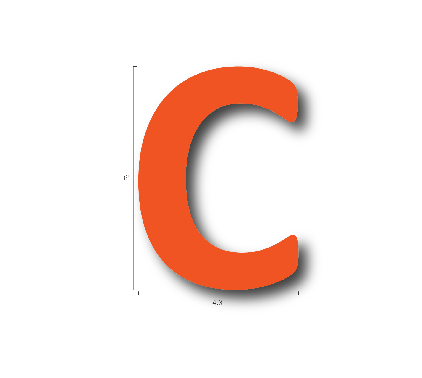 Alphabet Single Letters- C