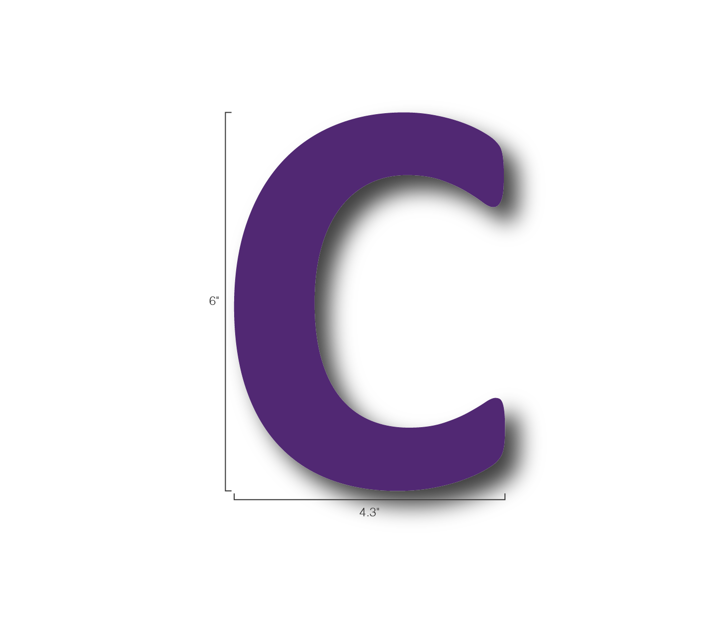 Alphabet Single Letters- C