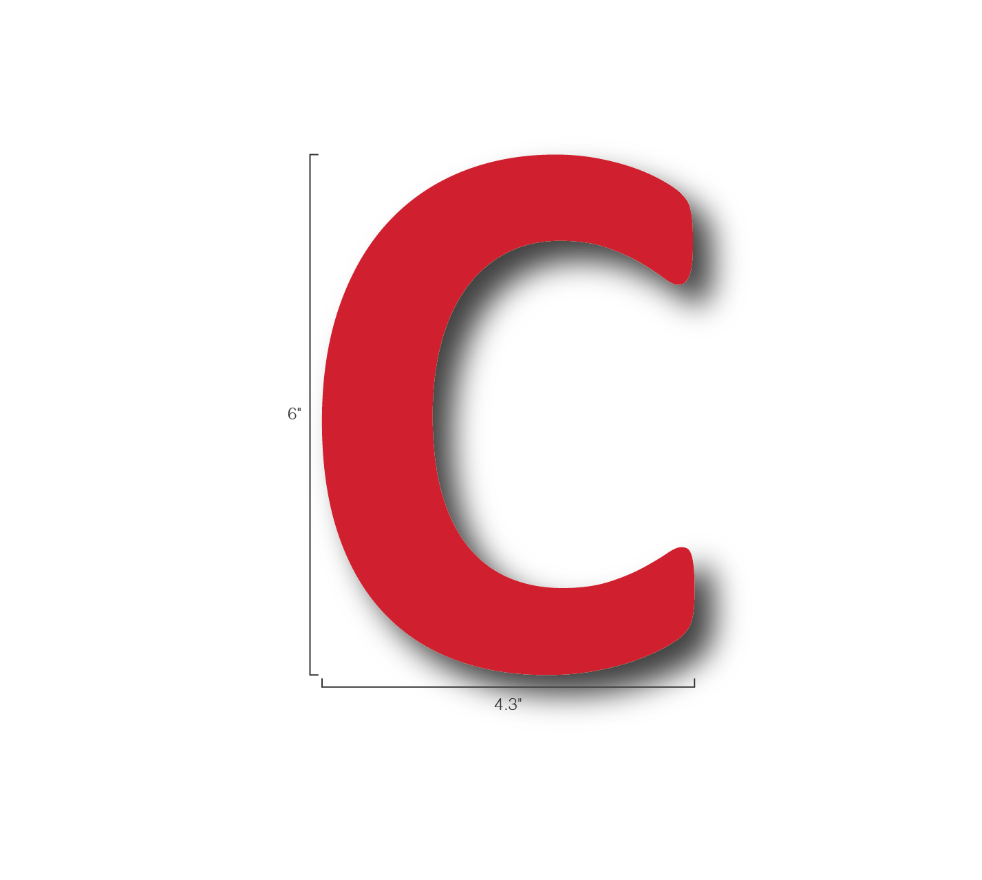 Alphabet Single Letters- C