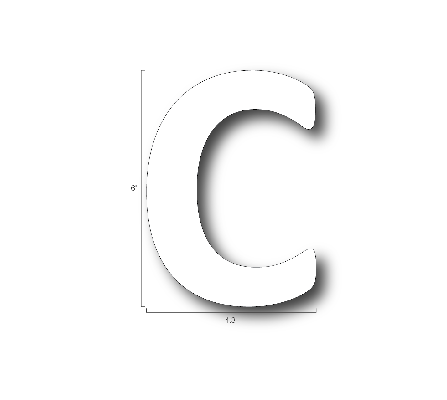 Alphabet Single Letters- C