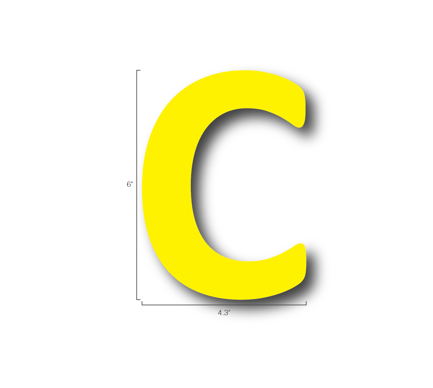 Alphabet Single Letters- C