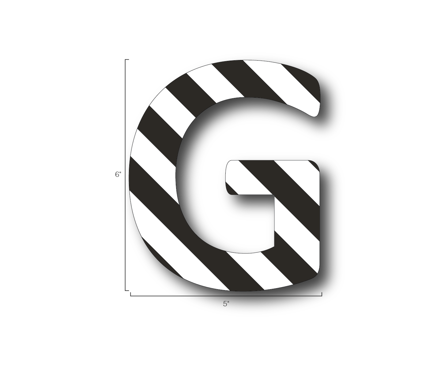 Alphabet Single Letters- G