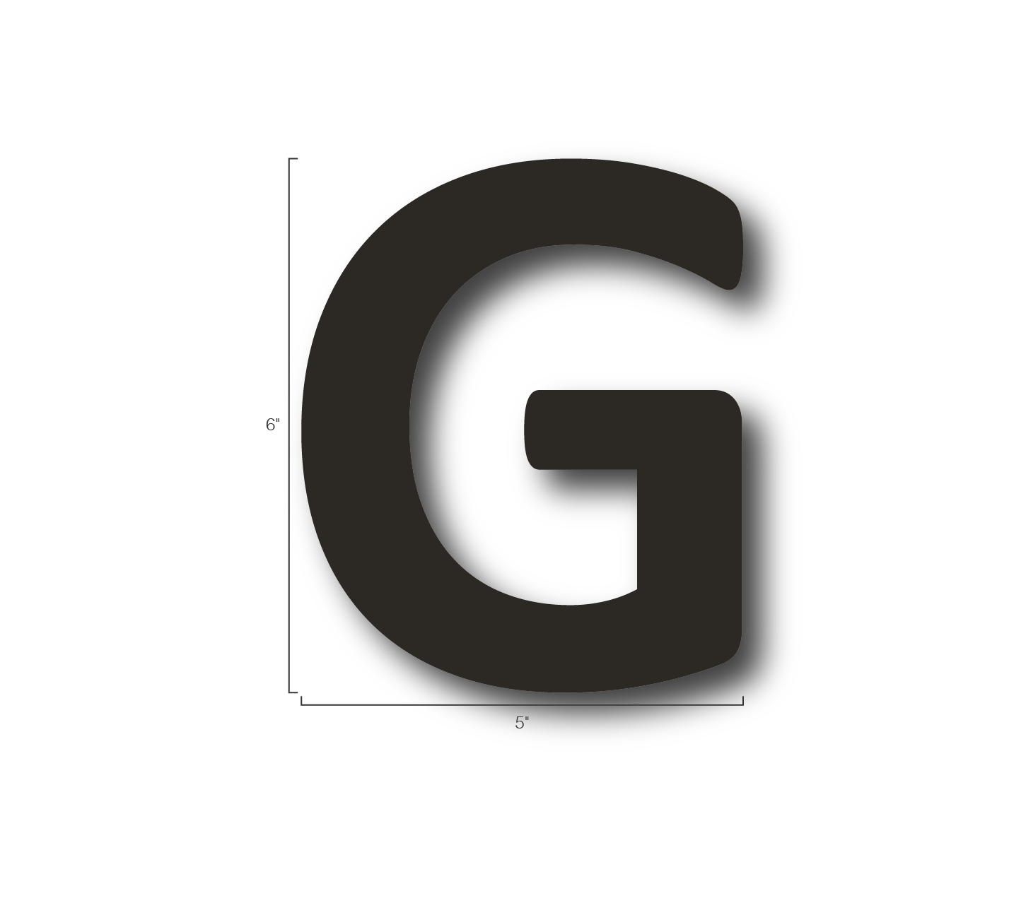 Alphabet Single Letters- G