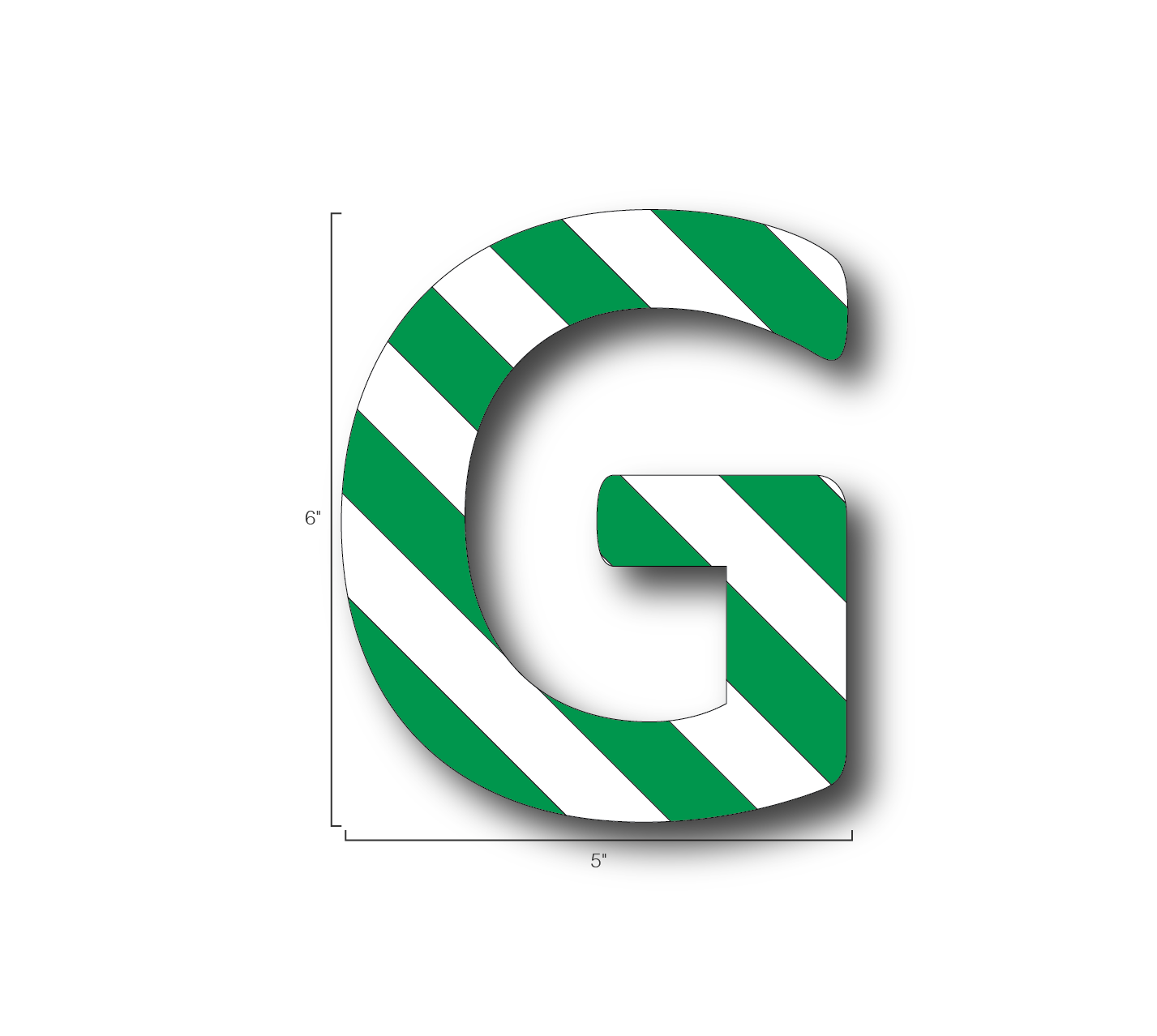 Alphabet Single Letters- G