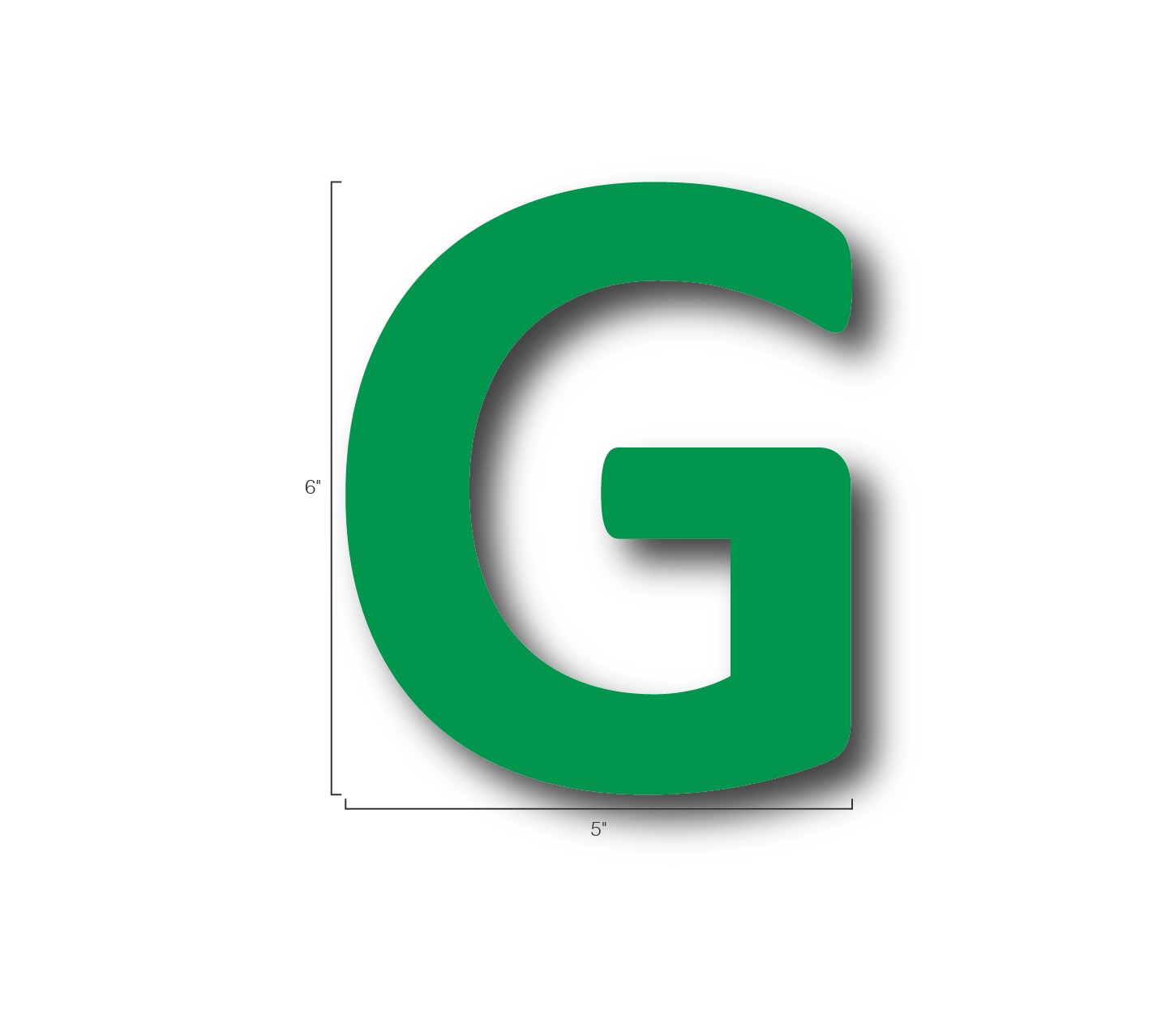 Alphabet Single Letters- G