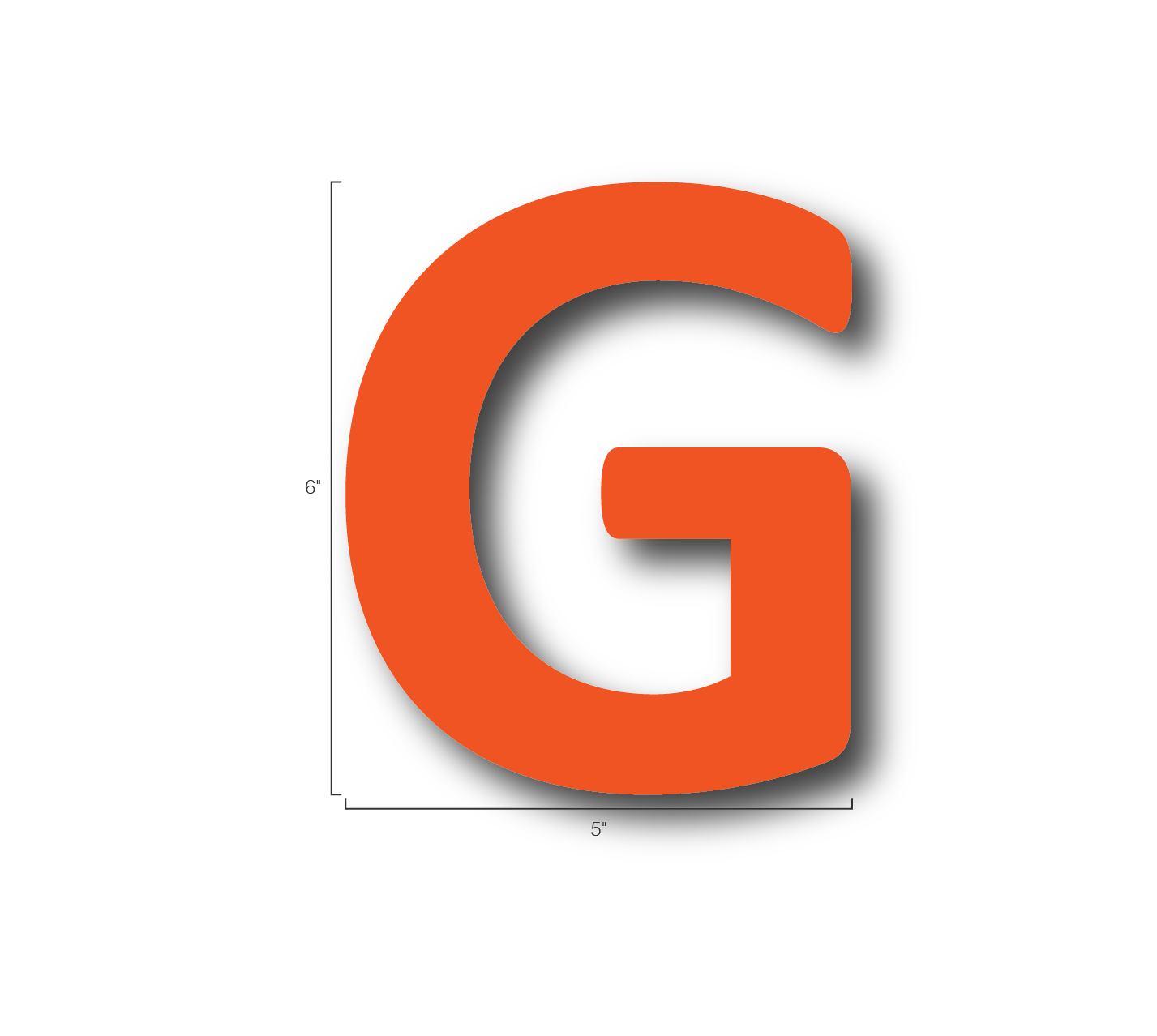 Alphabet Single Letters- G