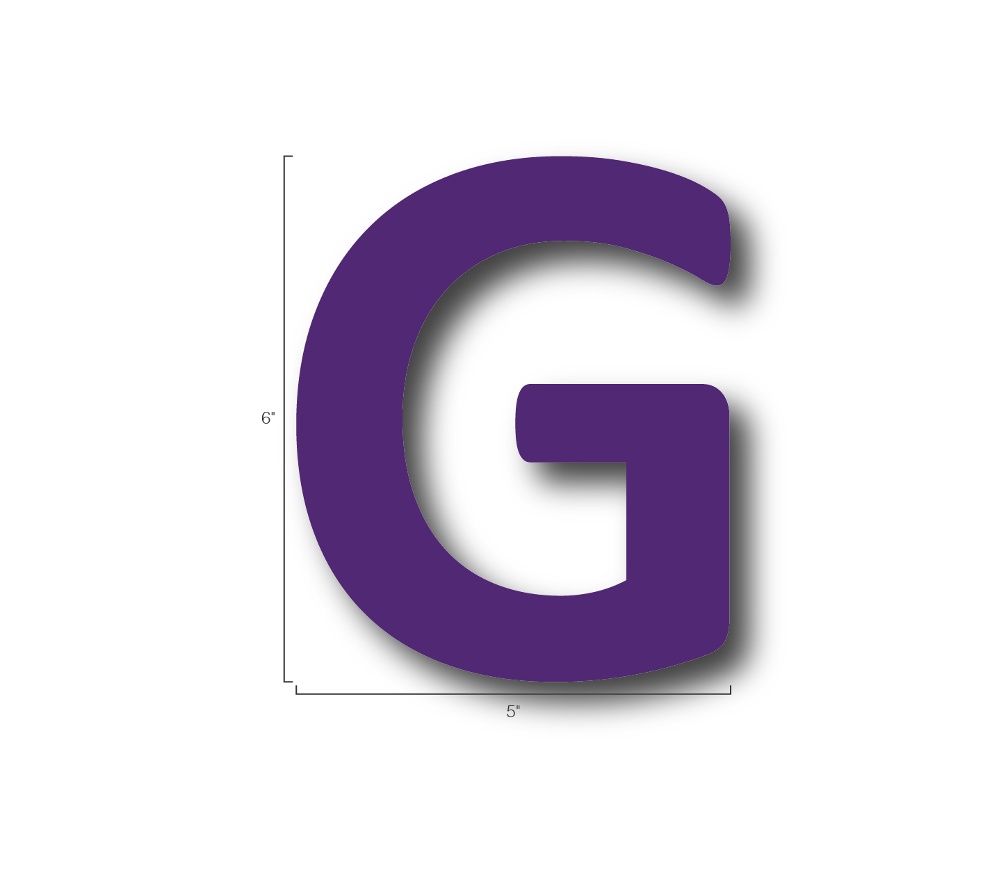Alphabet Single Letters- G