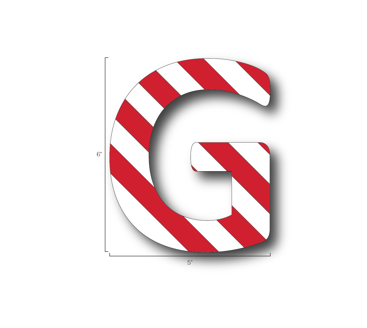 Alphabet Single Letters- G