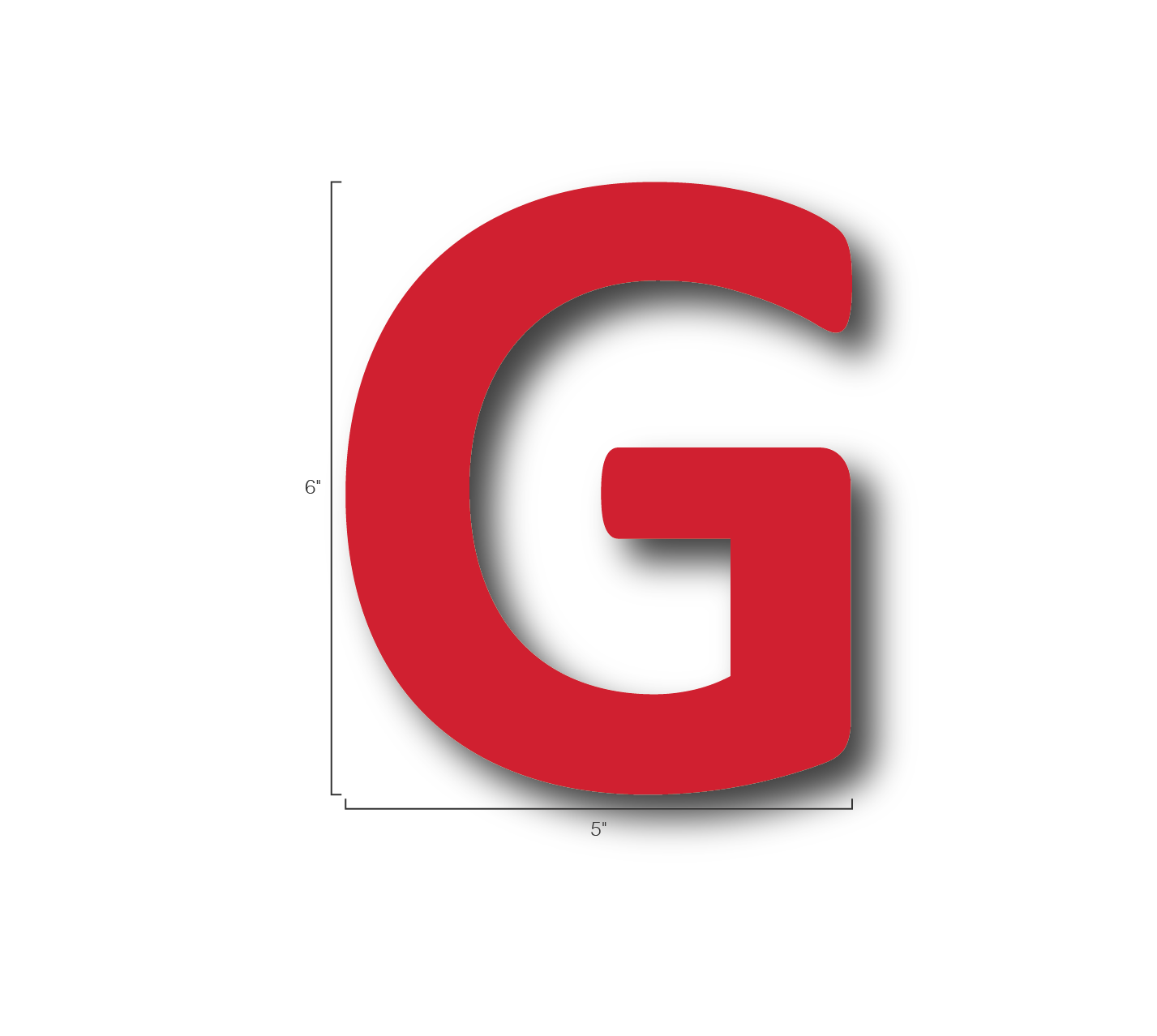 Alphabet Single Letters- G