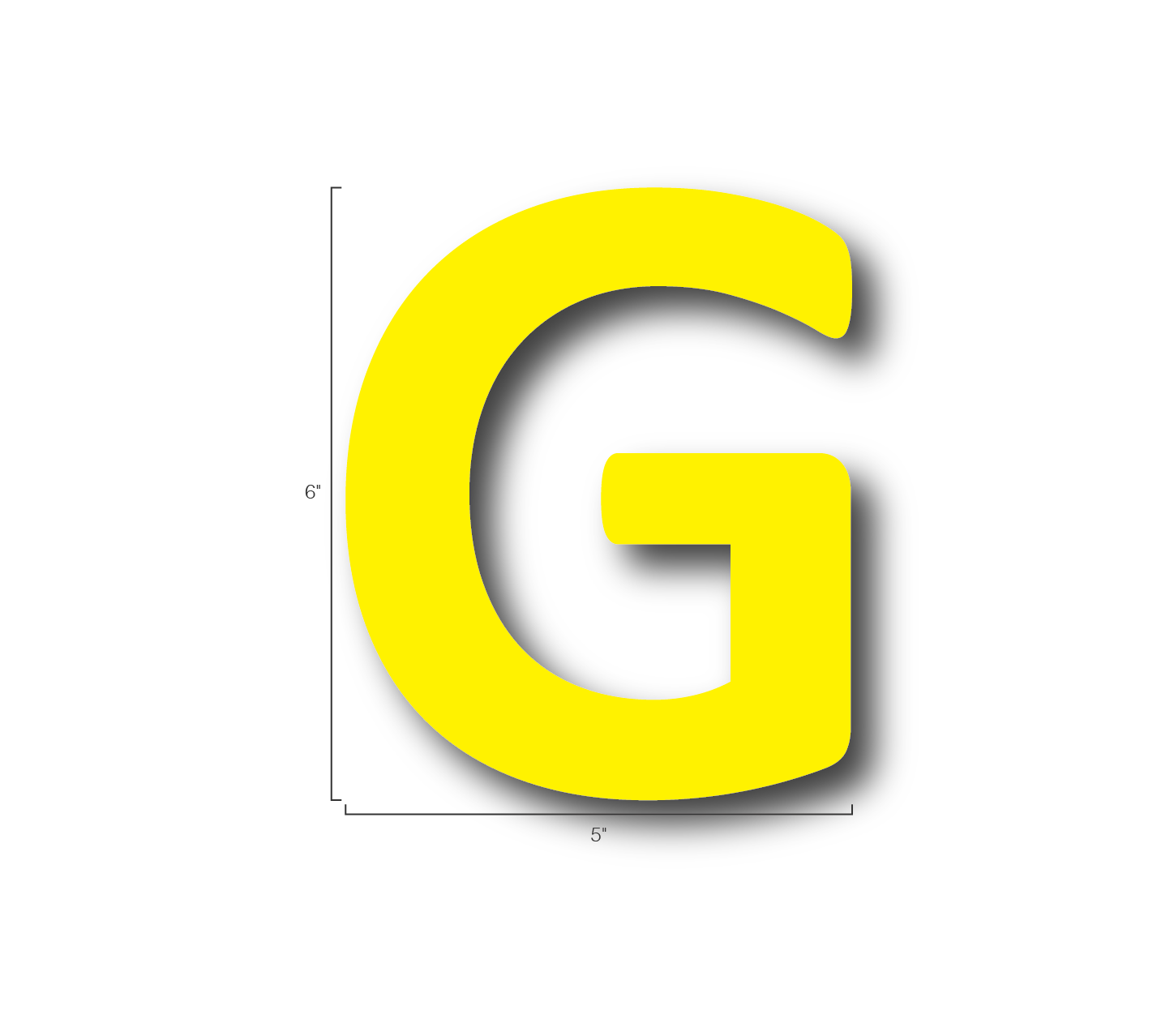 Alphabet Single Letters- G