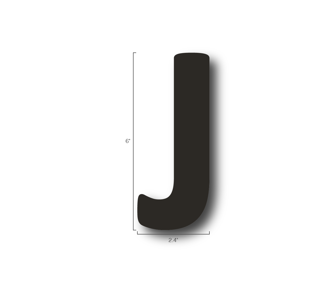 Alphabet Single Letters- J