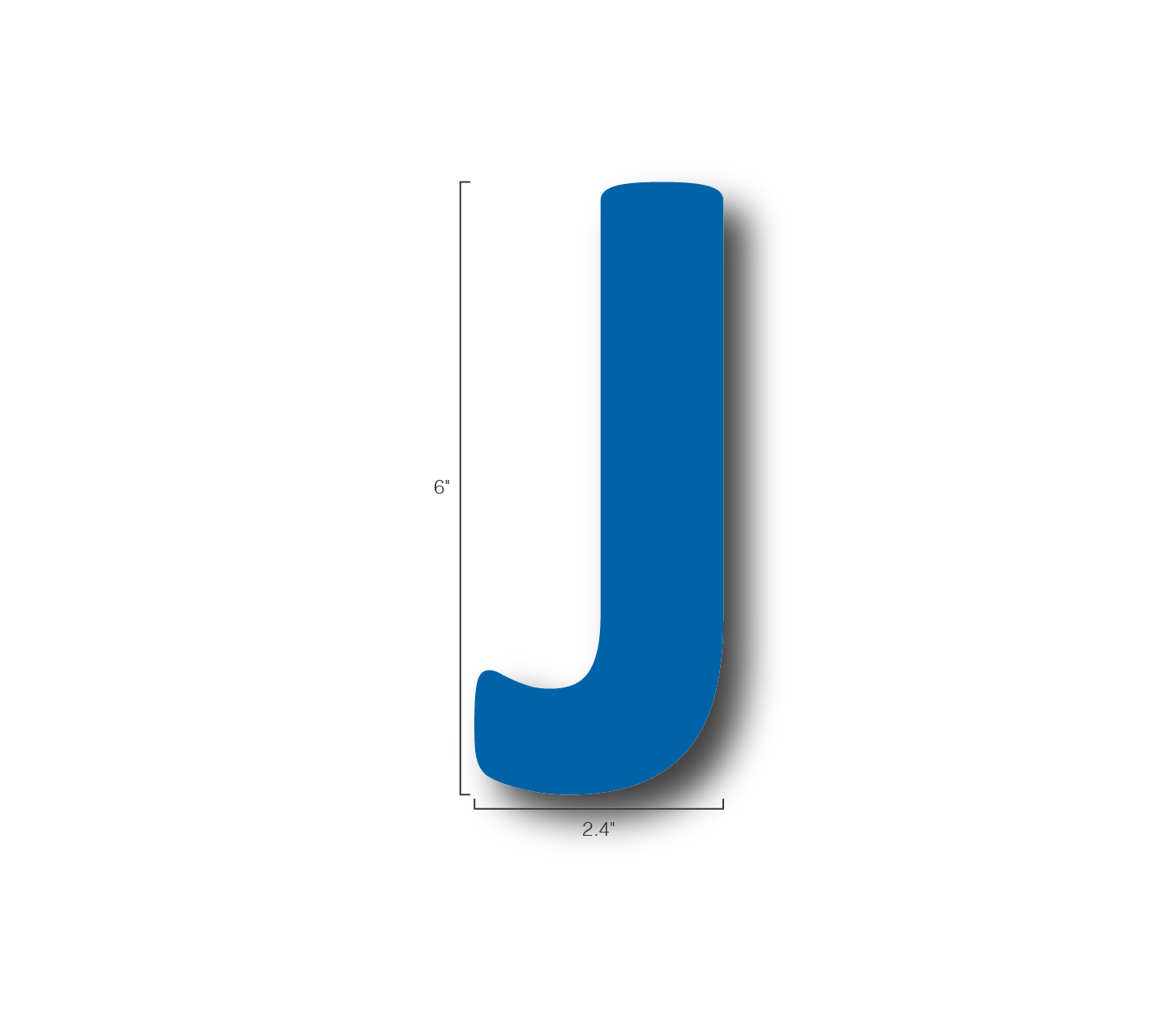 Alphabet Single Letters- J