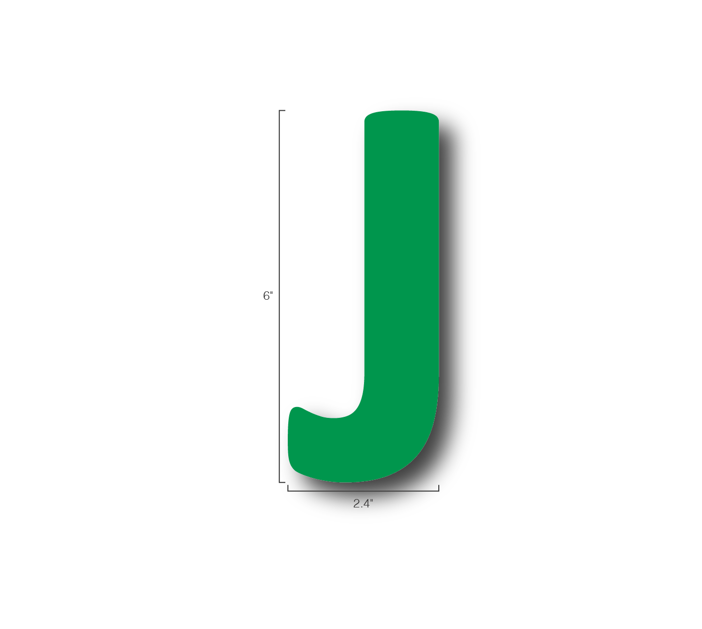 Alphabet Single Letters- J