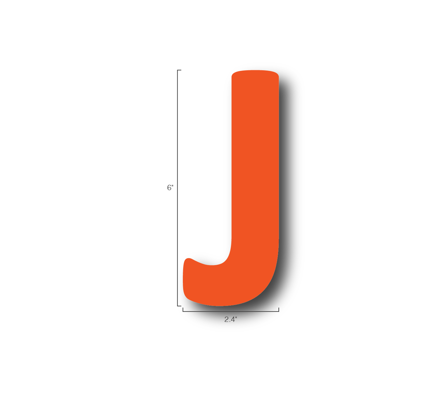 Alphabet Single Letters- J