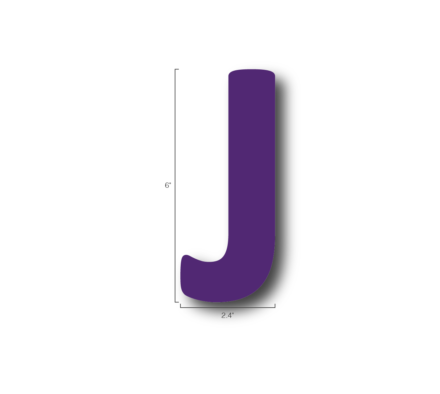 Alphabet Single Letters- J