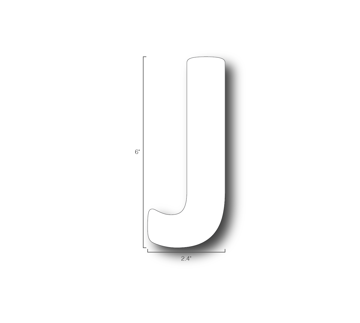 Alphabet Single Letters- J