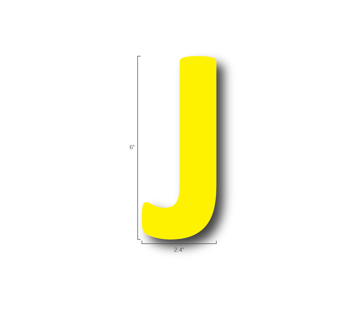 Alphabet Single Letters- J