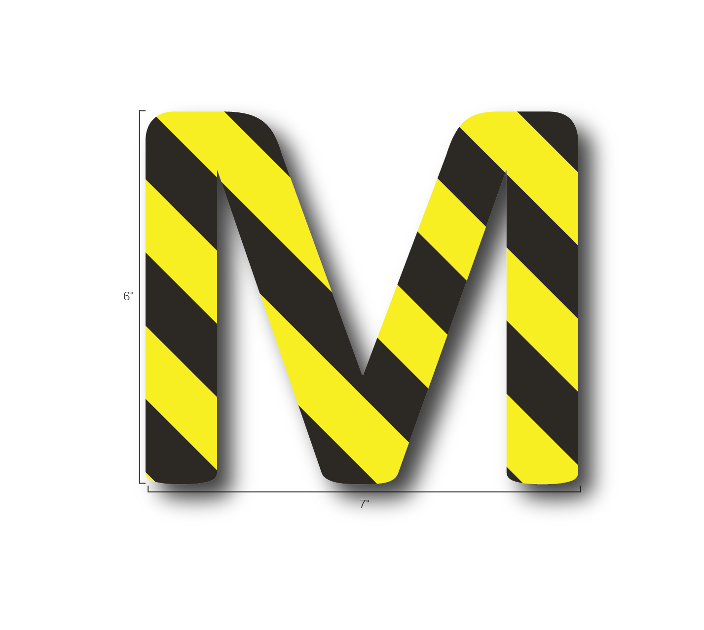 Alphabet Single Letters- M