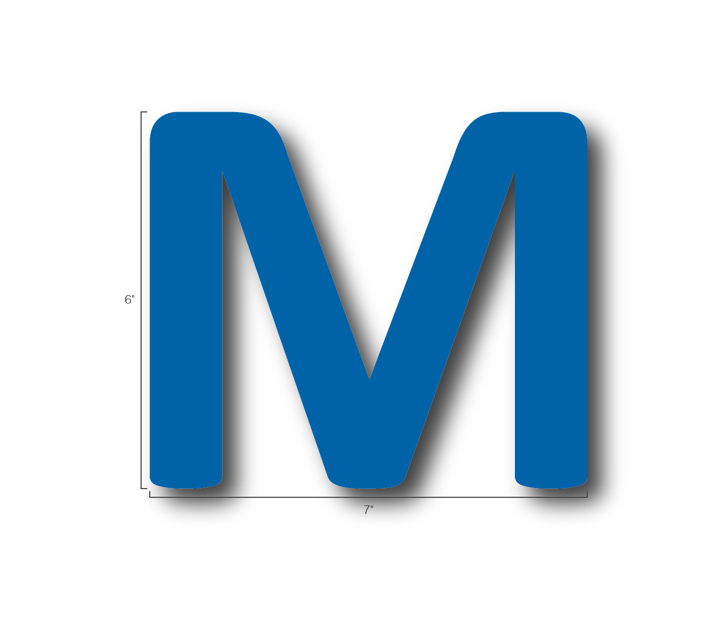 Alphabet Single Letters- M