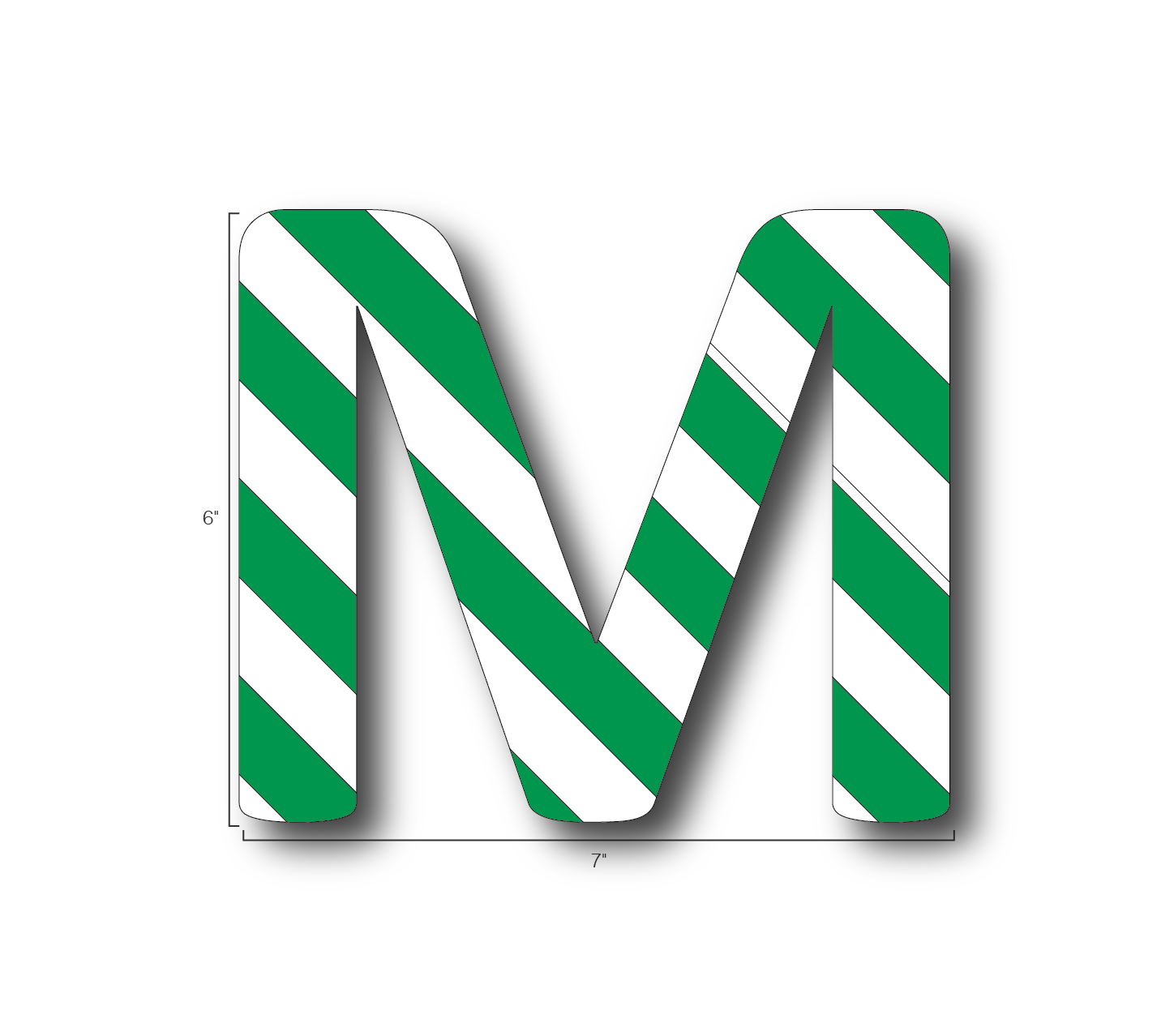 Alphabet Single Letters- M