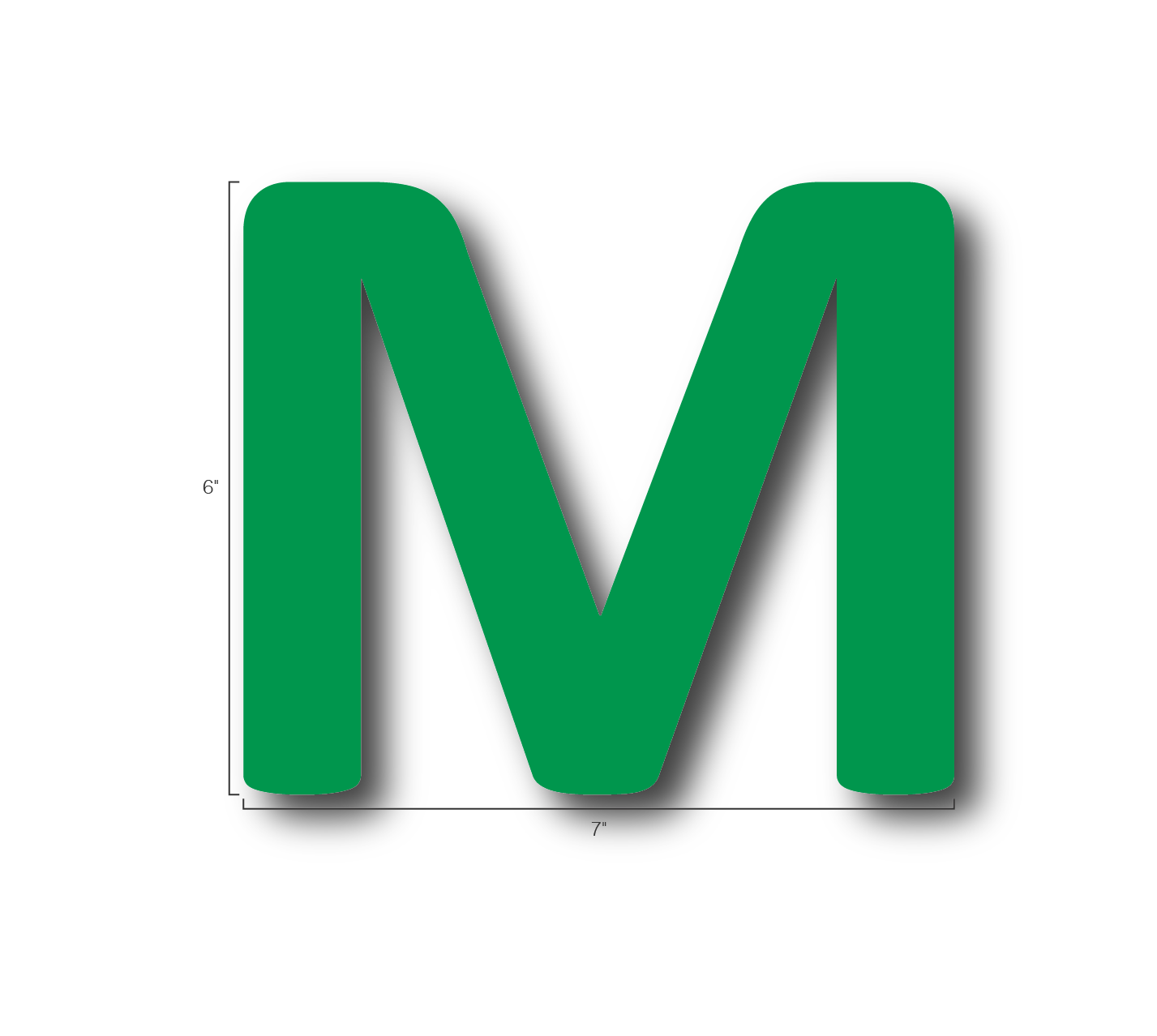 Alphabet Single Letters- M