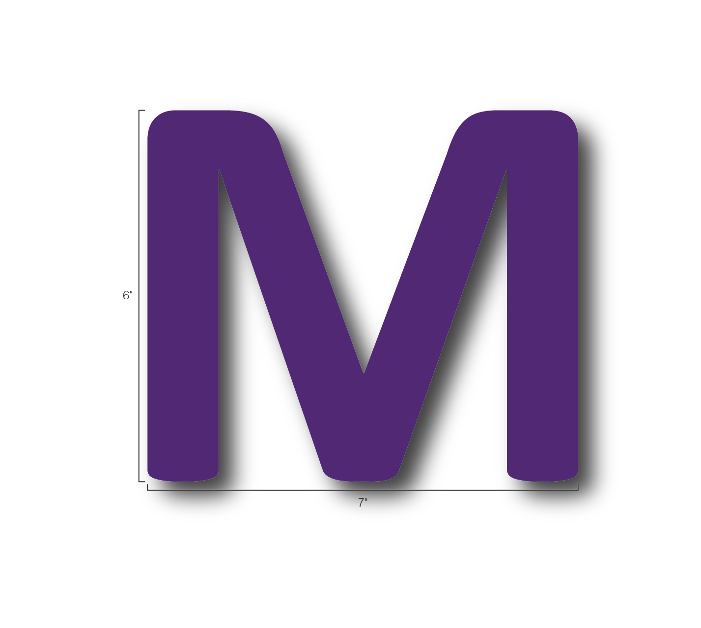 Alphabet Single Letters- M