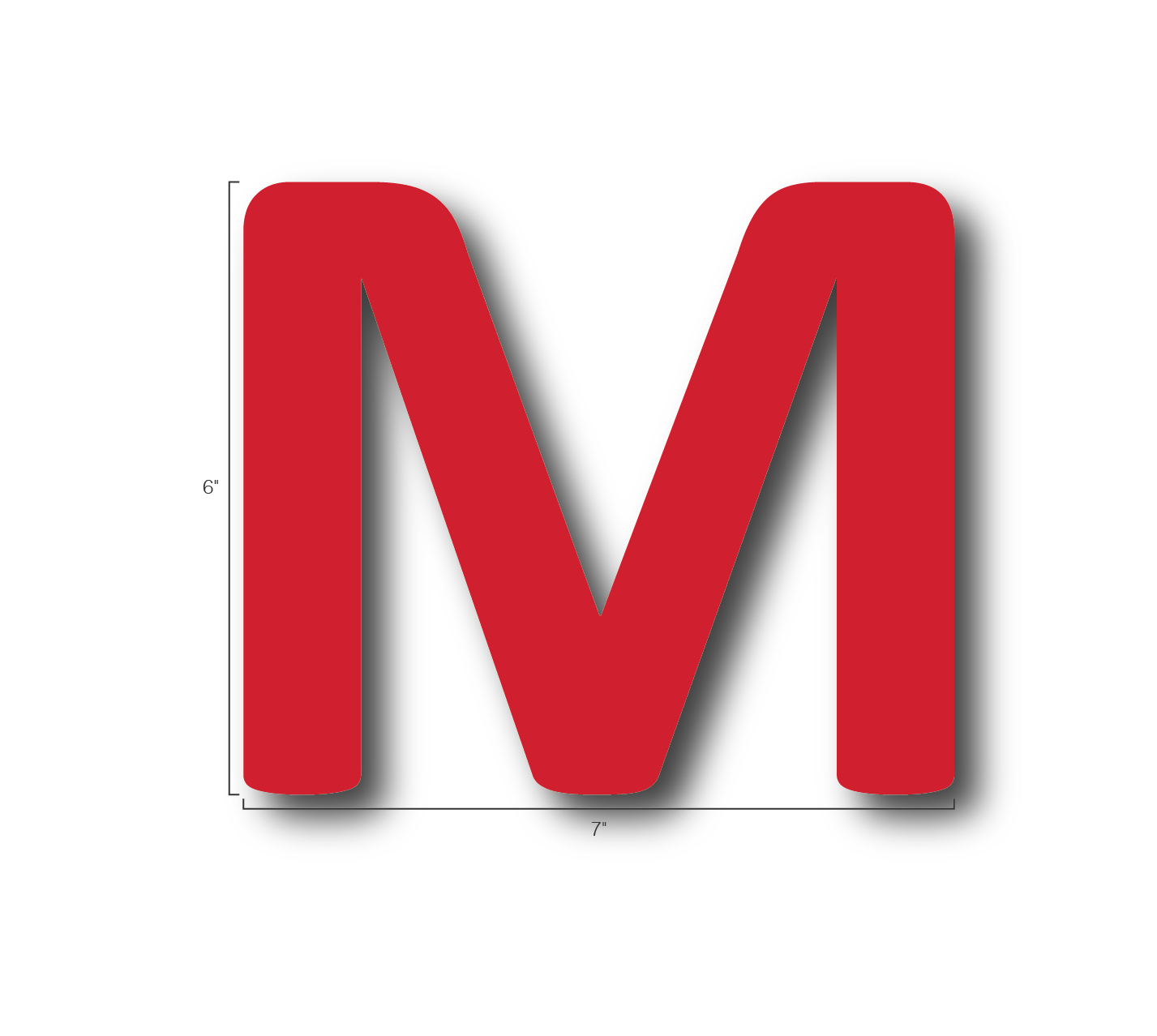 Alphabet Single Letters- M