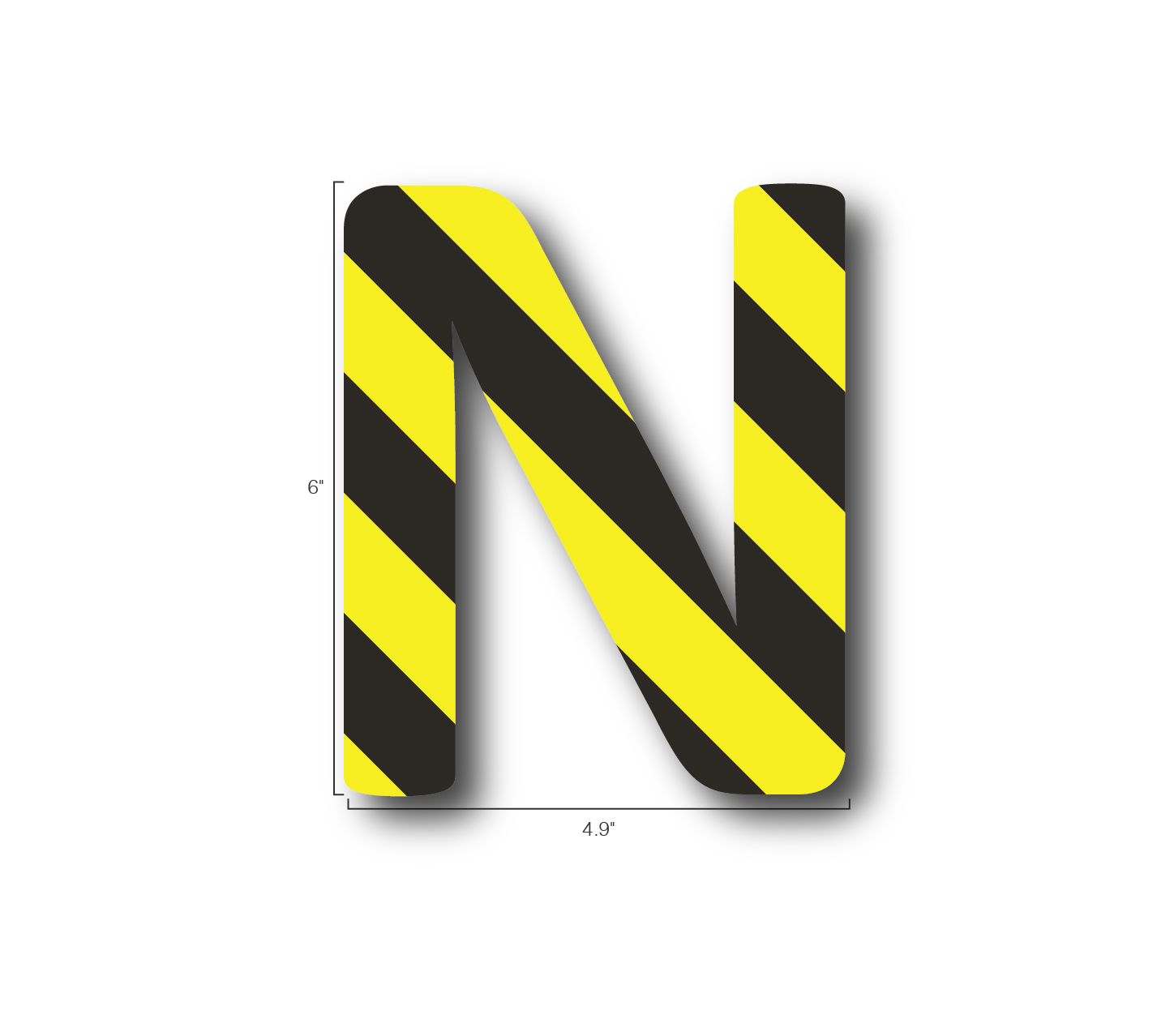 Alphabet Single Letters- N