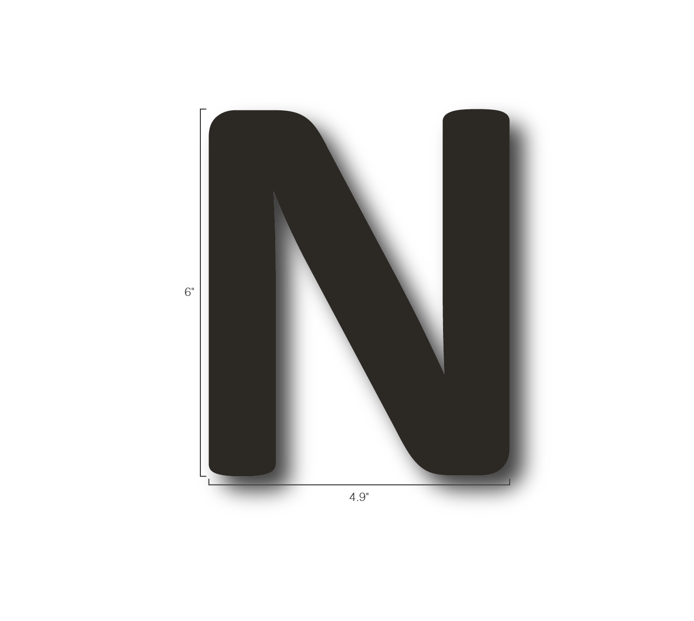 Alphabet Single Letters- N