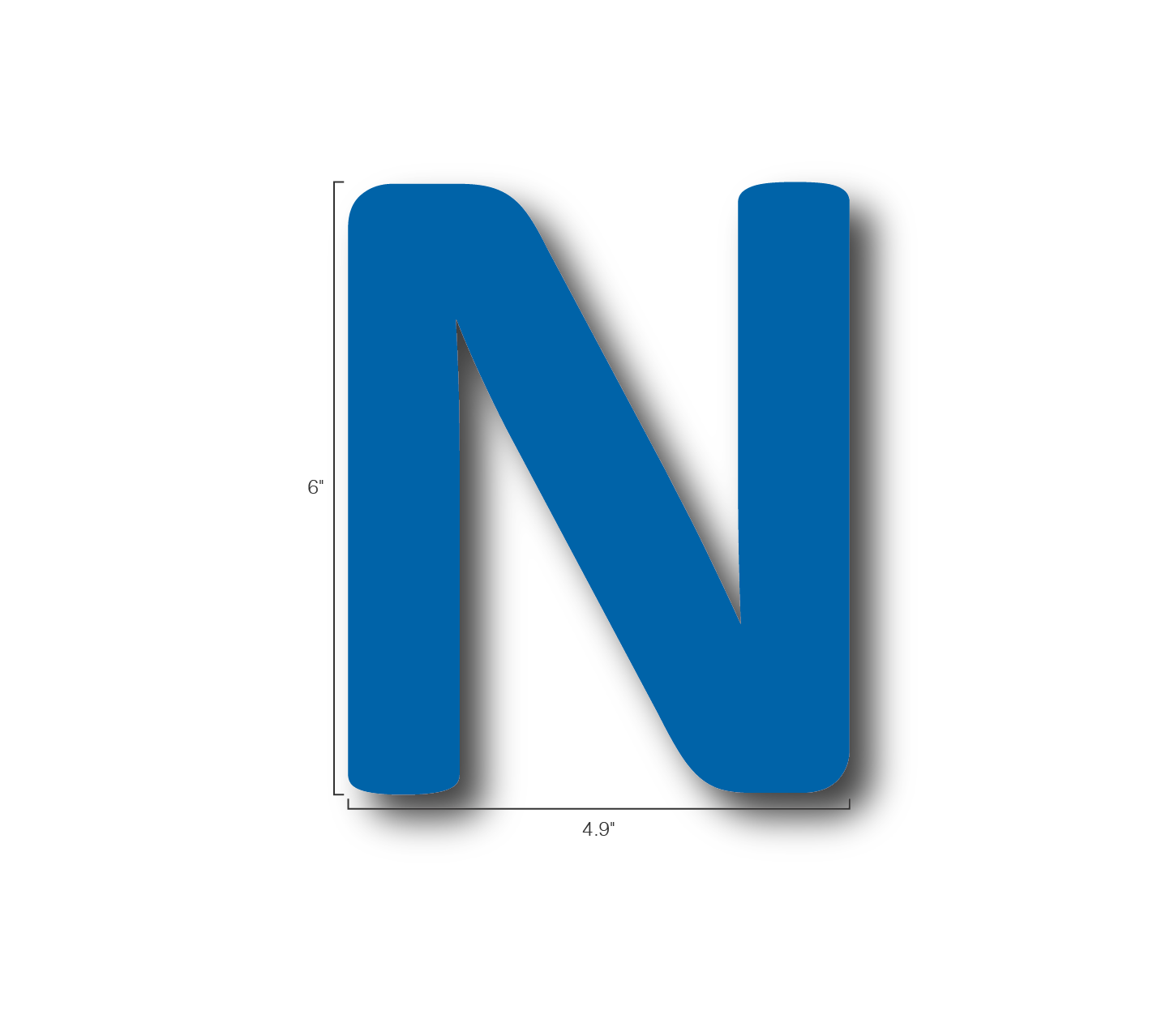 Alphabet Single Letters- N