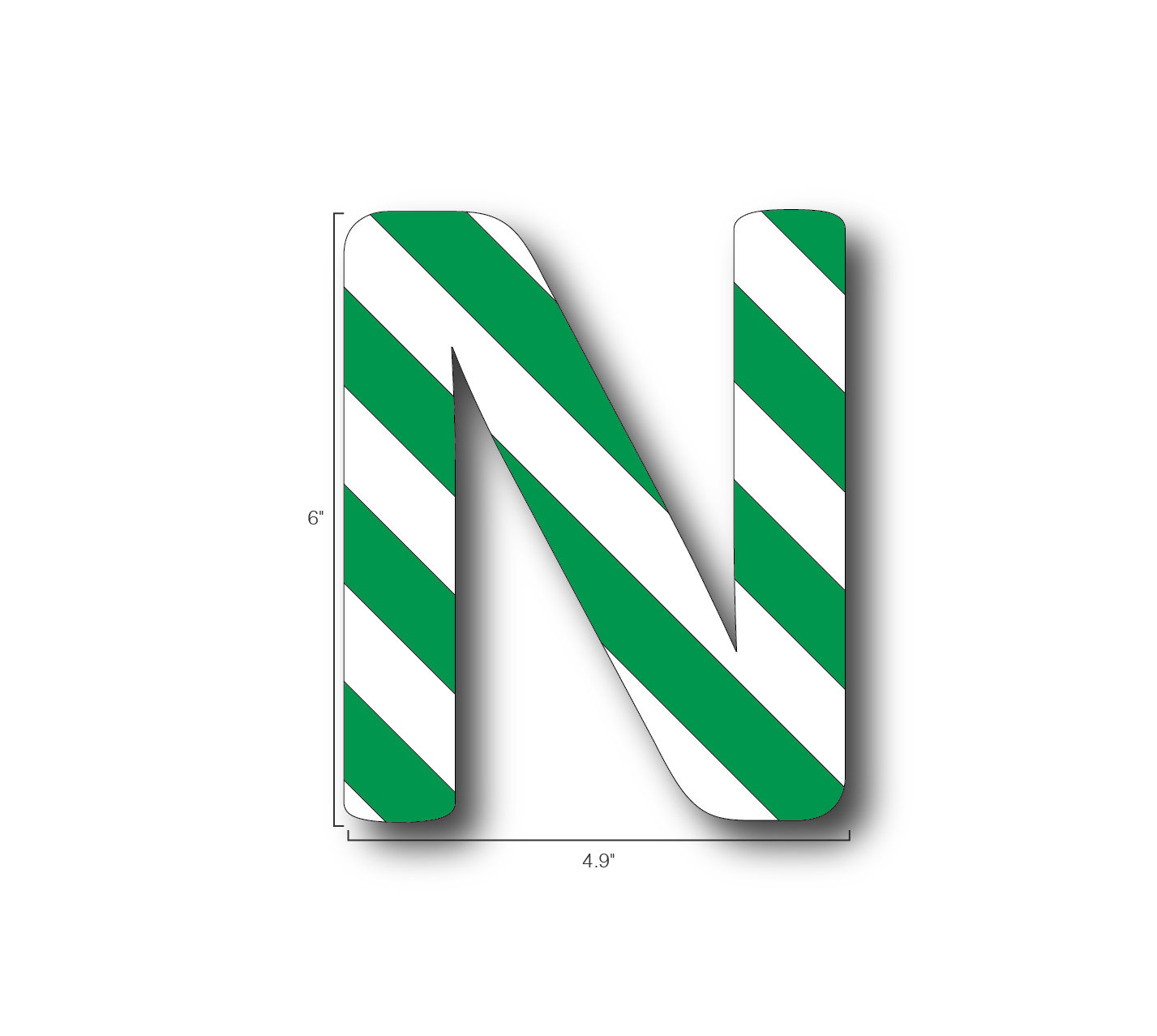Alphabet Single Letters- N