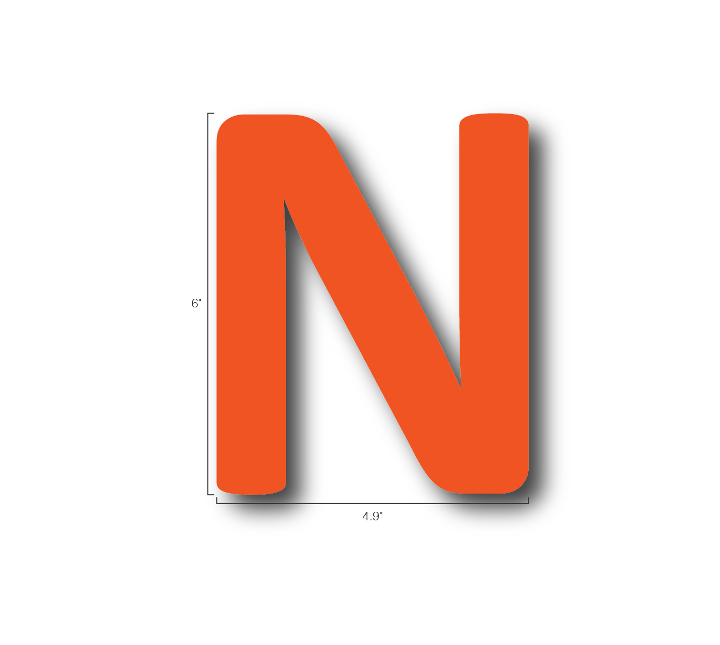Alphabet Single Letters- N