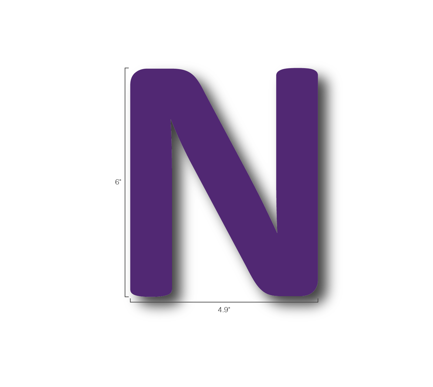 Alphabet Single Letters- N