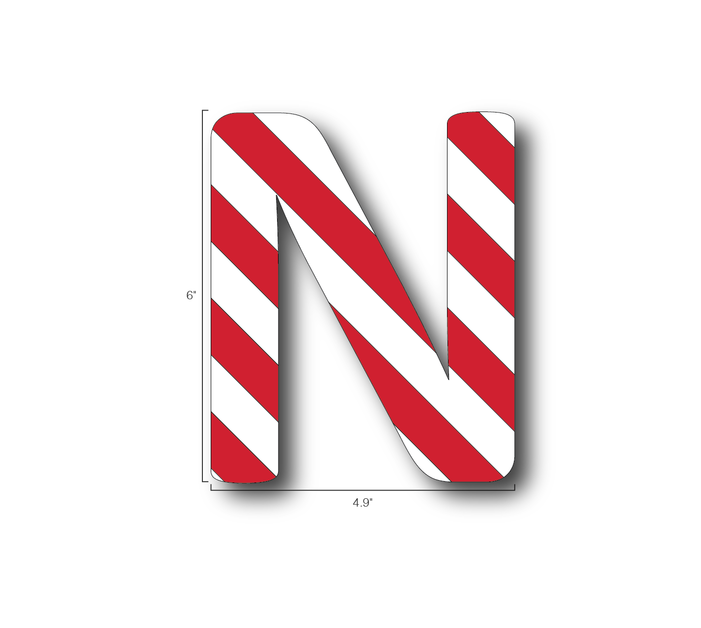 Alphabet Single Letters- N