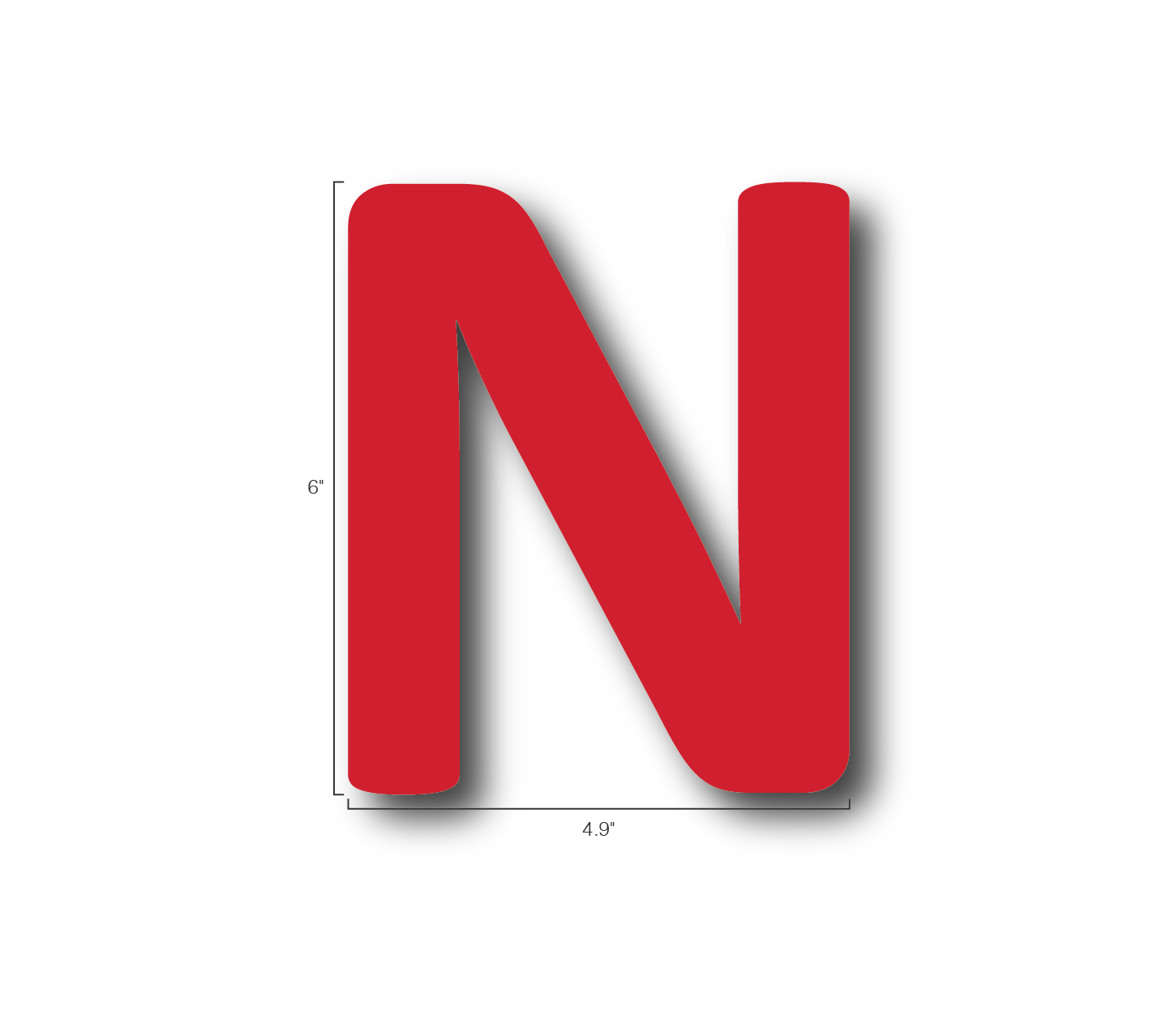Alphabet Single Letters- N