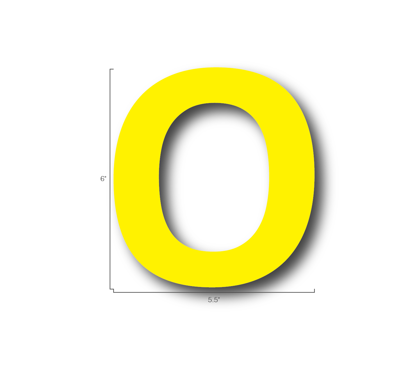 Alphabet Single Letters- O