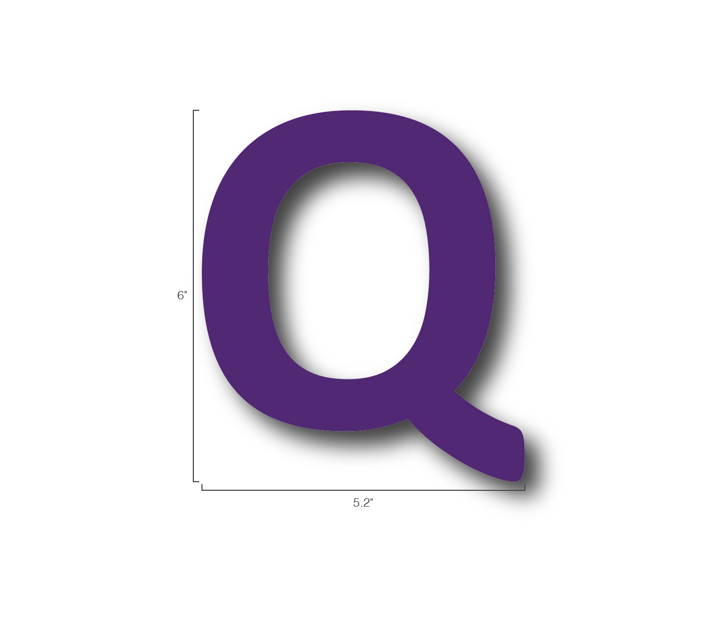 Alphabet Single Letters- Q