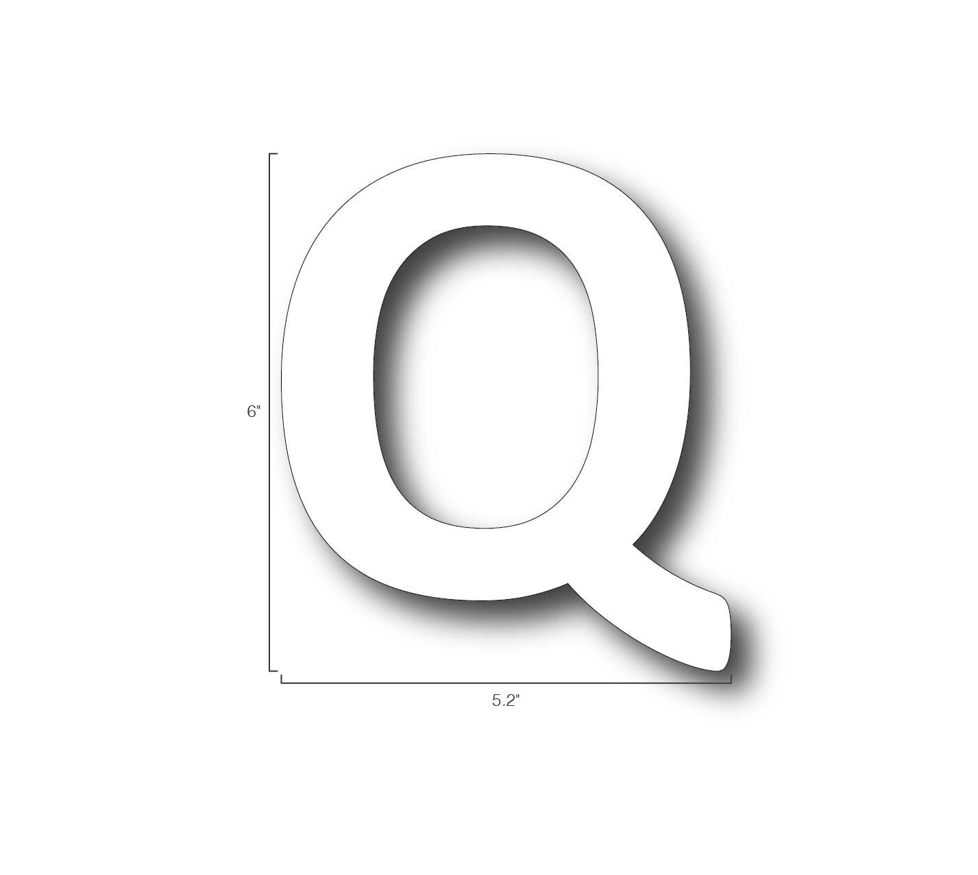 Alphabet Single Letters- Q