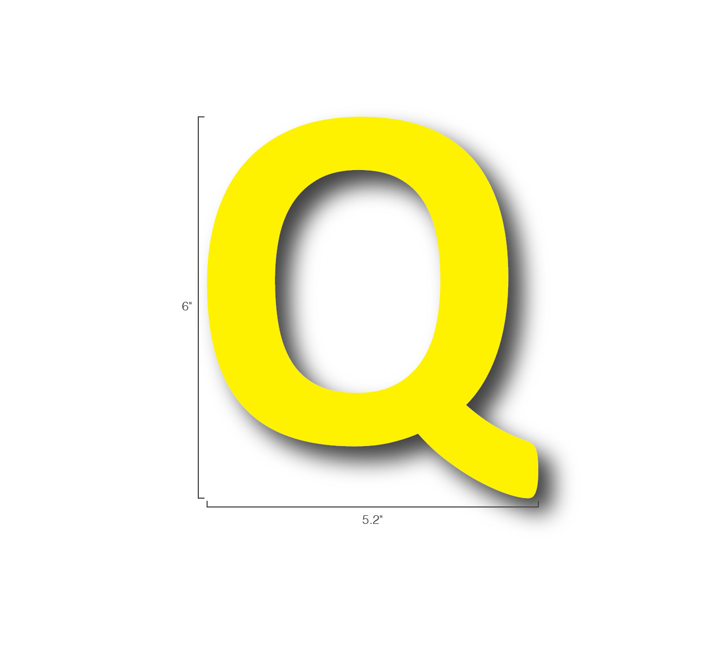 Alphabet Single Letters- Q
