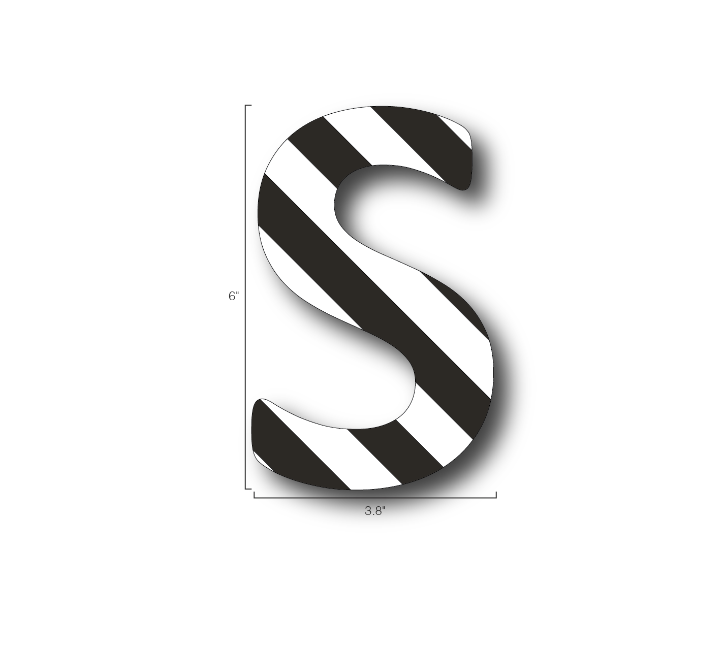 Alphabet Single Letters- S