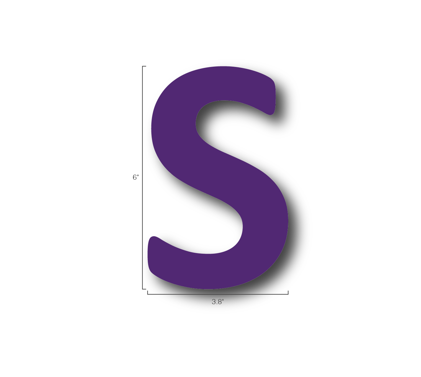 Alphabet Single Letters- S