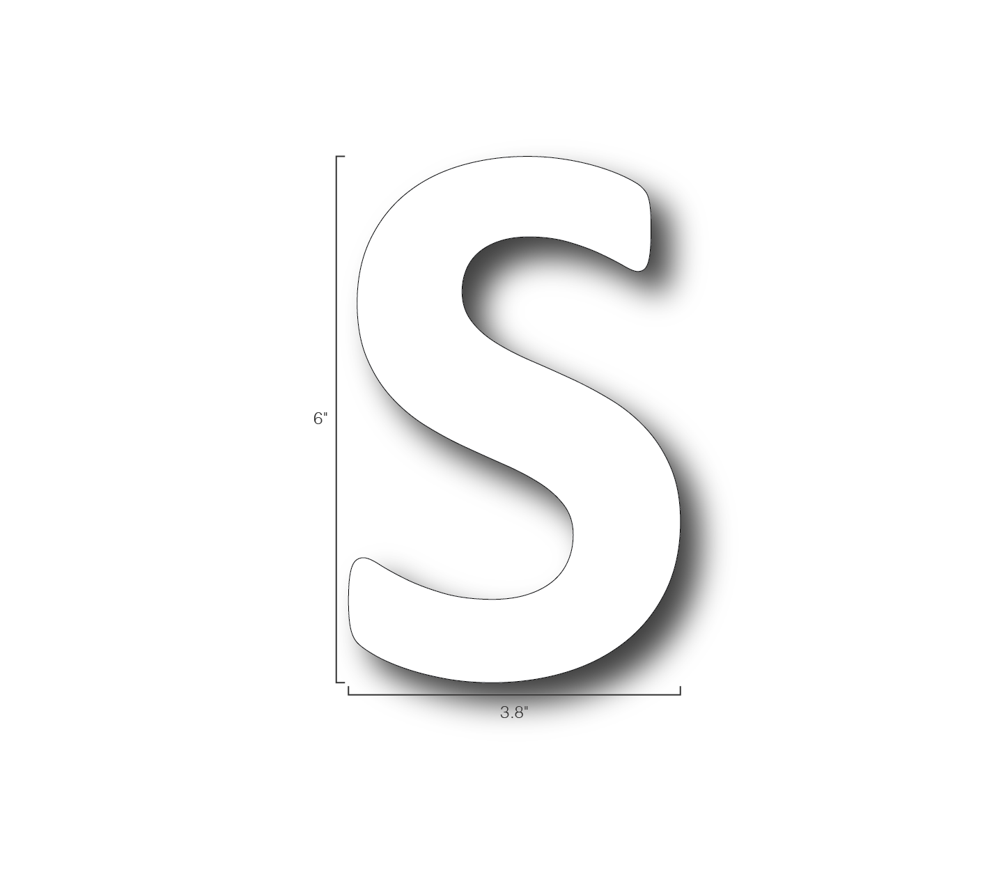 Alphabet Single Letters- S