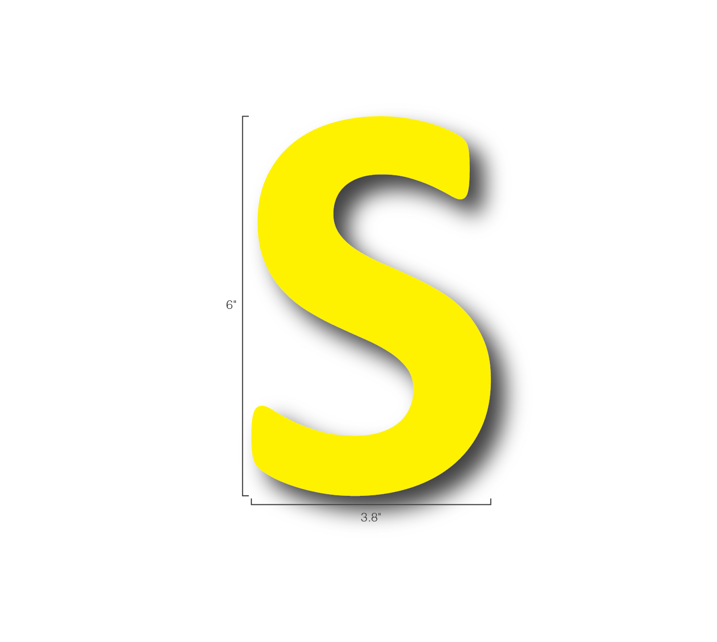 Alphabet Single Letters- S
