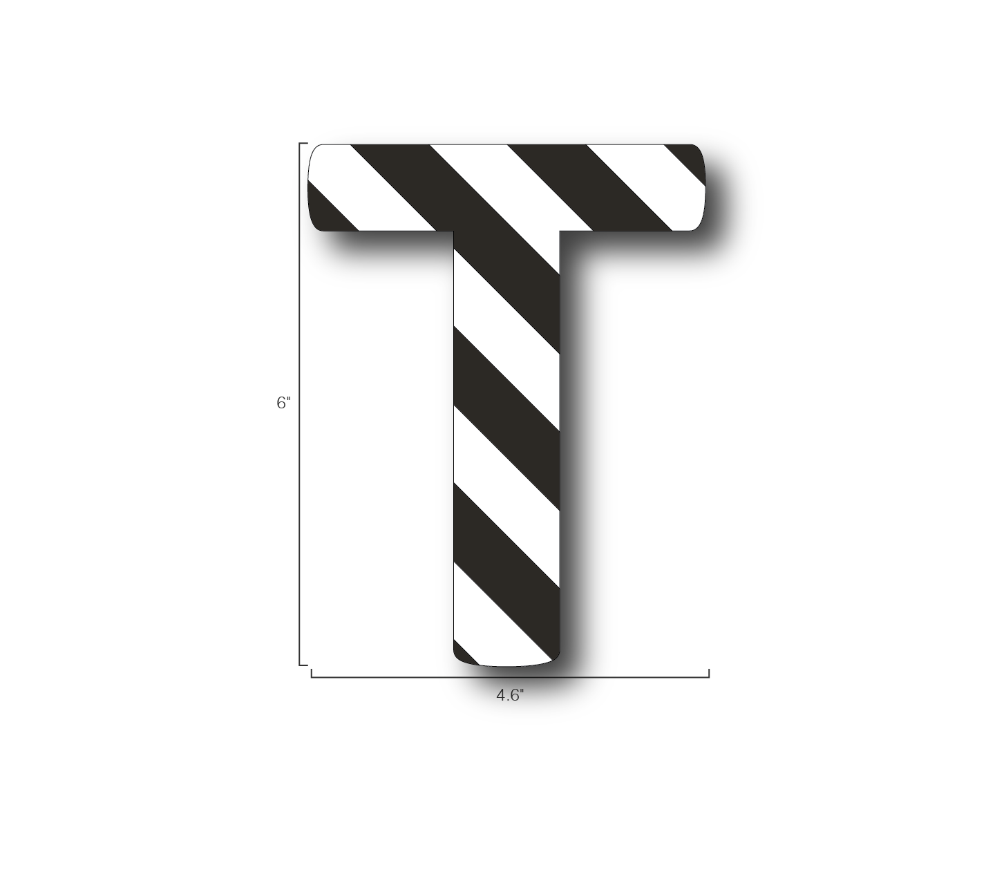 Alphabet Single Letters- T