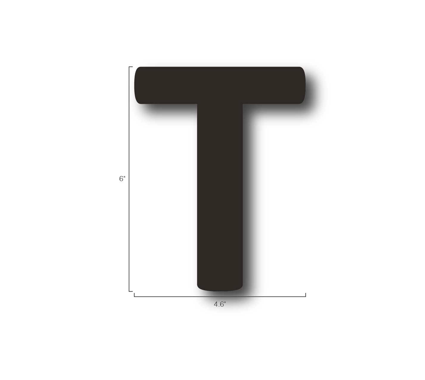 Alphabet Single Letters- T