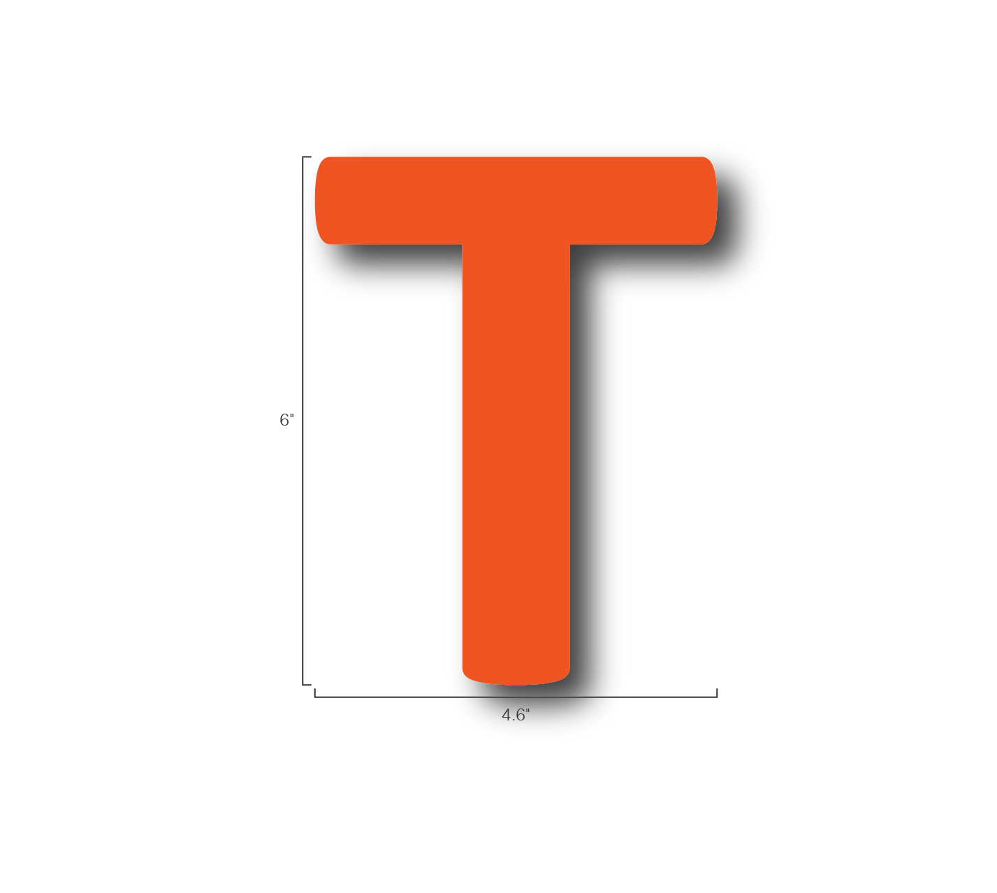 Alphabet Single Letters- T
